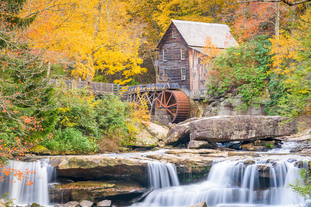 Virginia Glade Creek Grist Mill in November